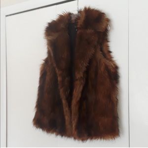TopShop Faux Fur Vest